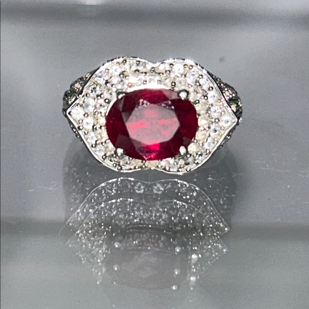 NWOT Sterling Silver Genuine Gemstone Designer Ring By Chuck Clemency - Boho